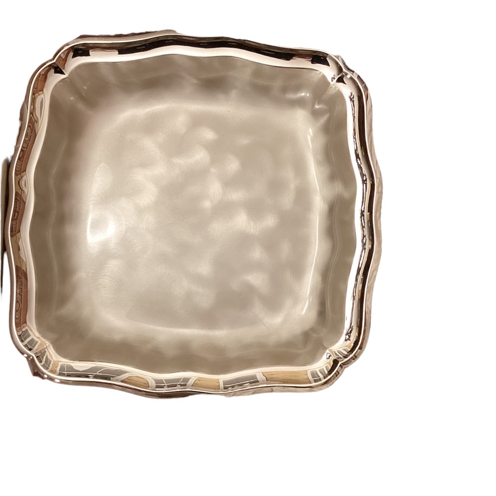 Vintage WMF Ikora SilverPlated Square Footed Serving Dish. 9.5 x 9.5